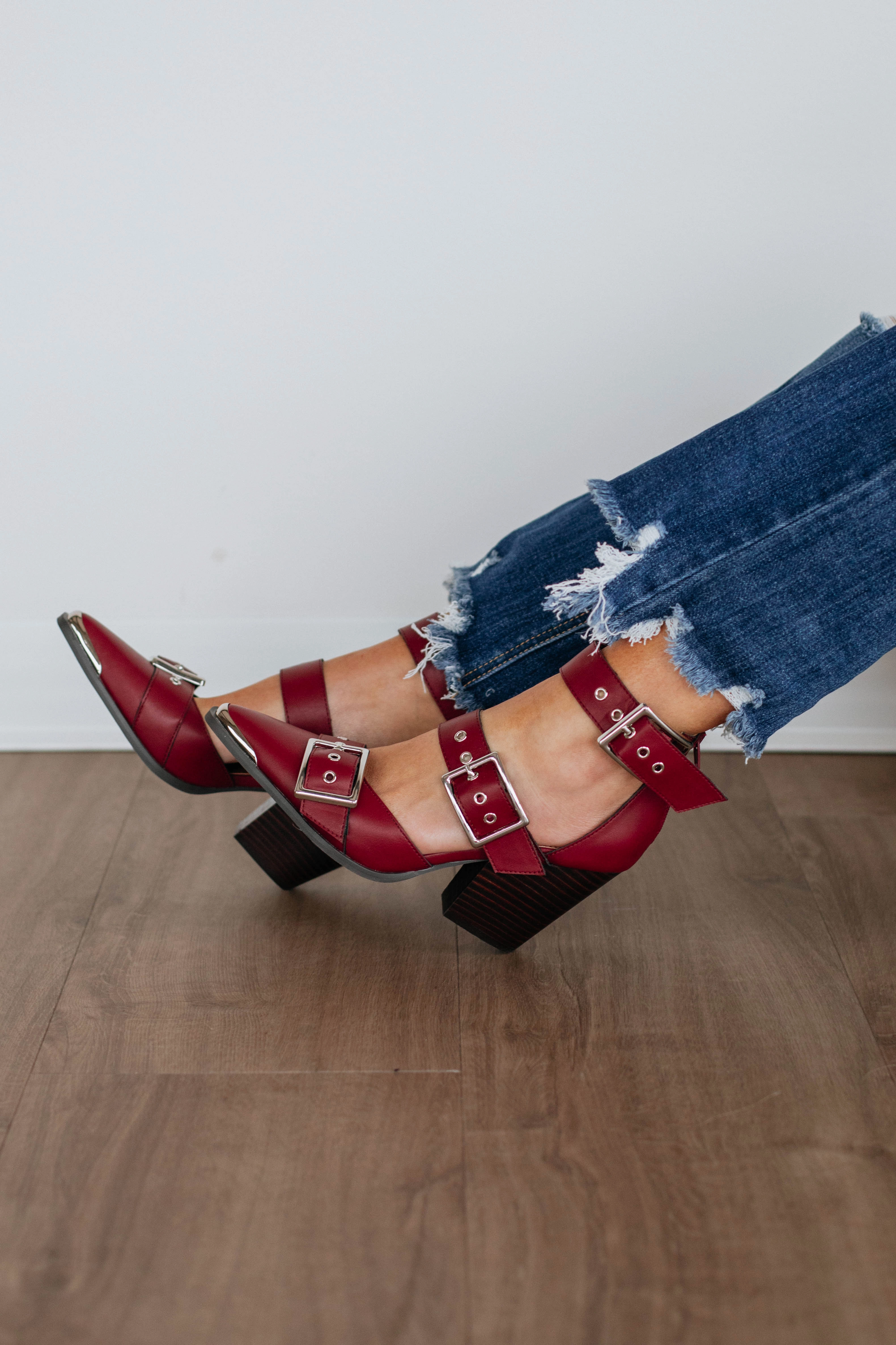 Concert Mood Proving My Point Heels - Wine