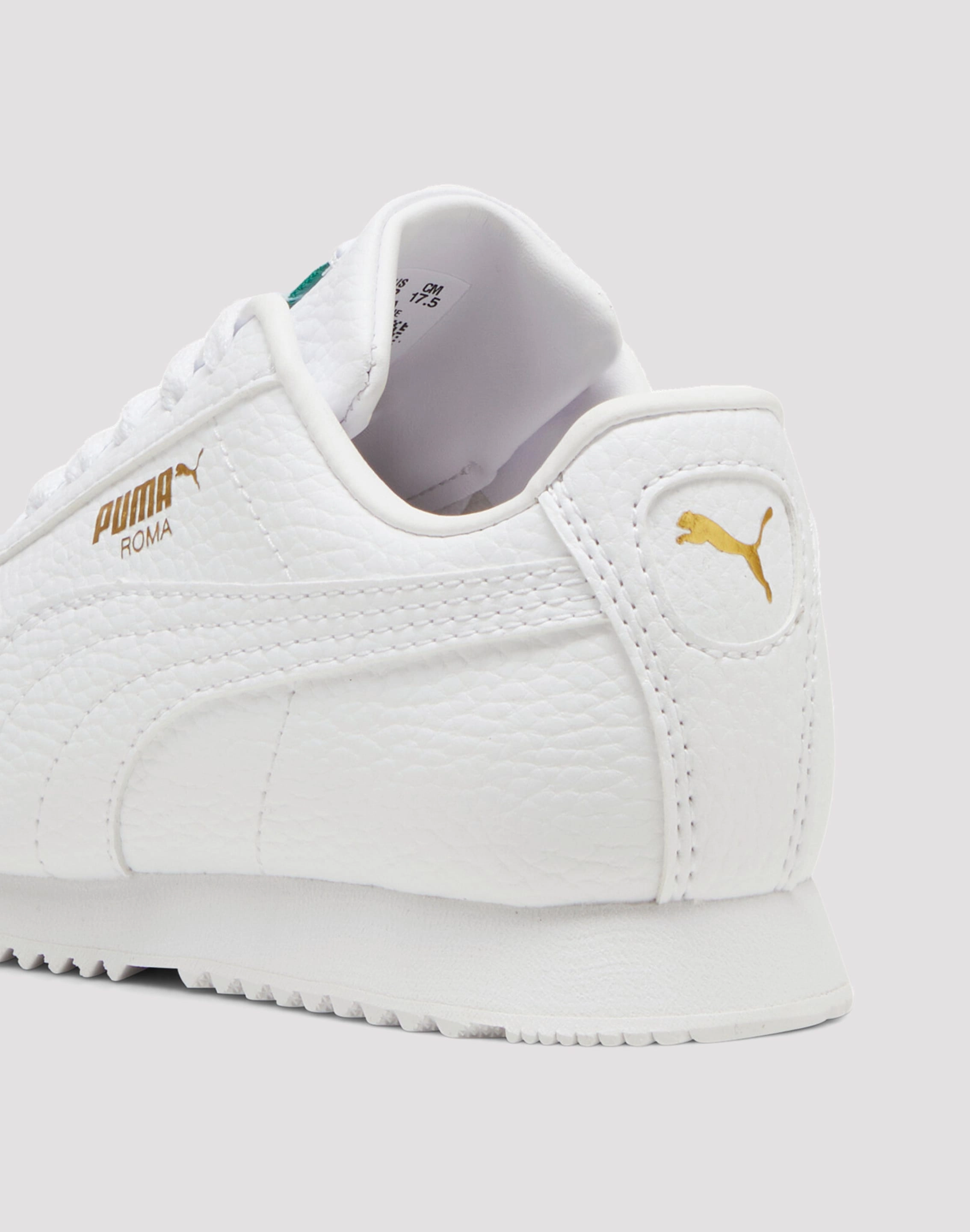 Impact Resistant Toe Puma Roma Preschool Kids' "White"