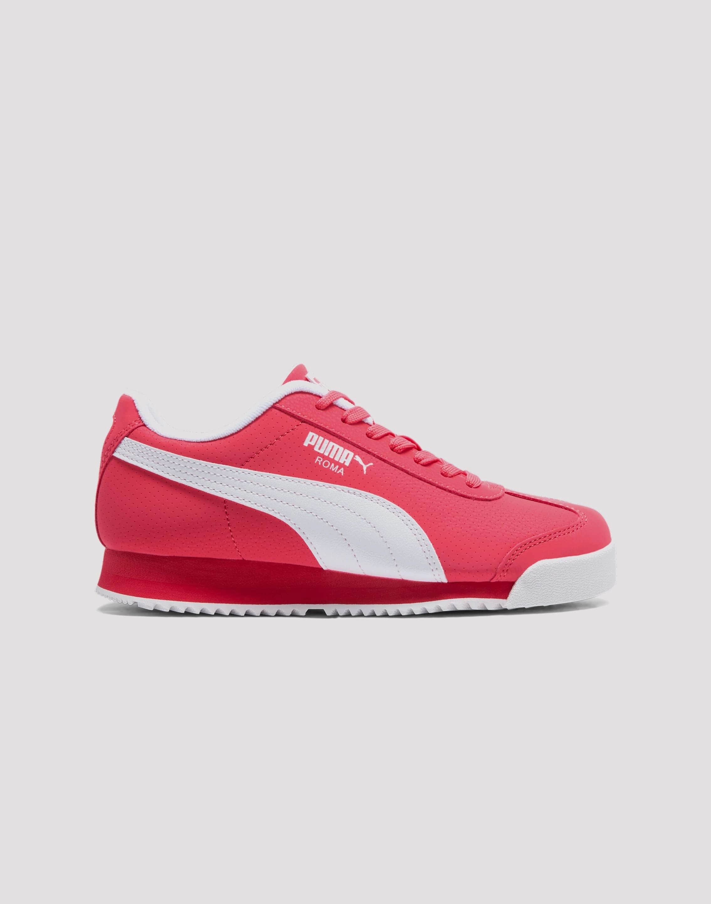 Puma Roma Reversed Grade School Girls' "Pink/White" SlipResistantSoles