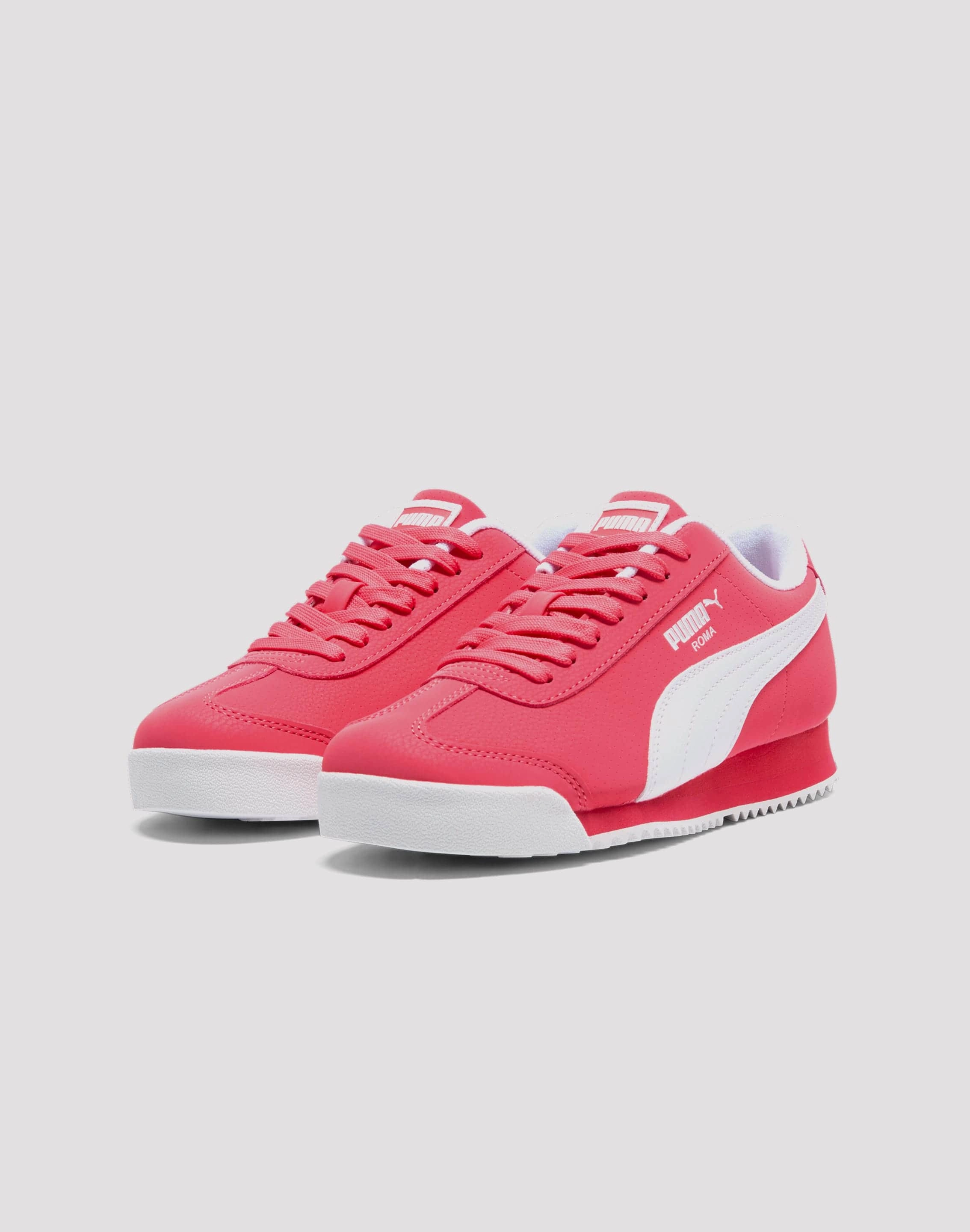 Puma Roma Reversed Grade School Girls' "Pink/White" Ergonomic Shape Pressure Relief