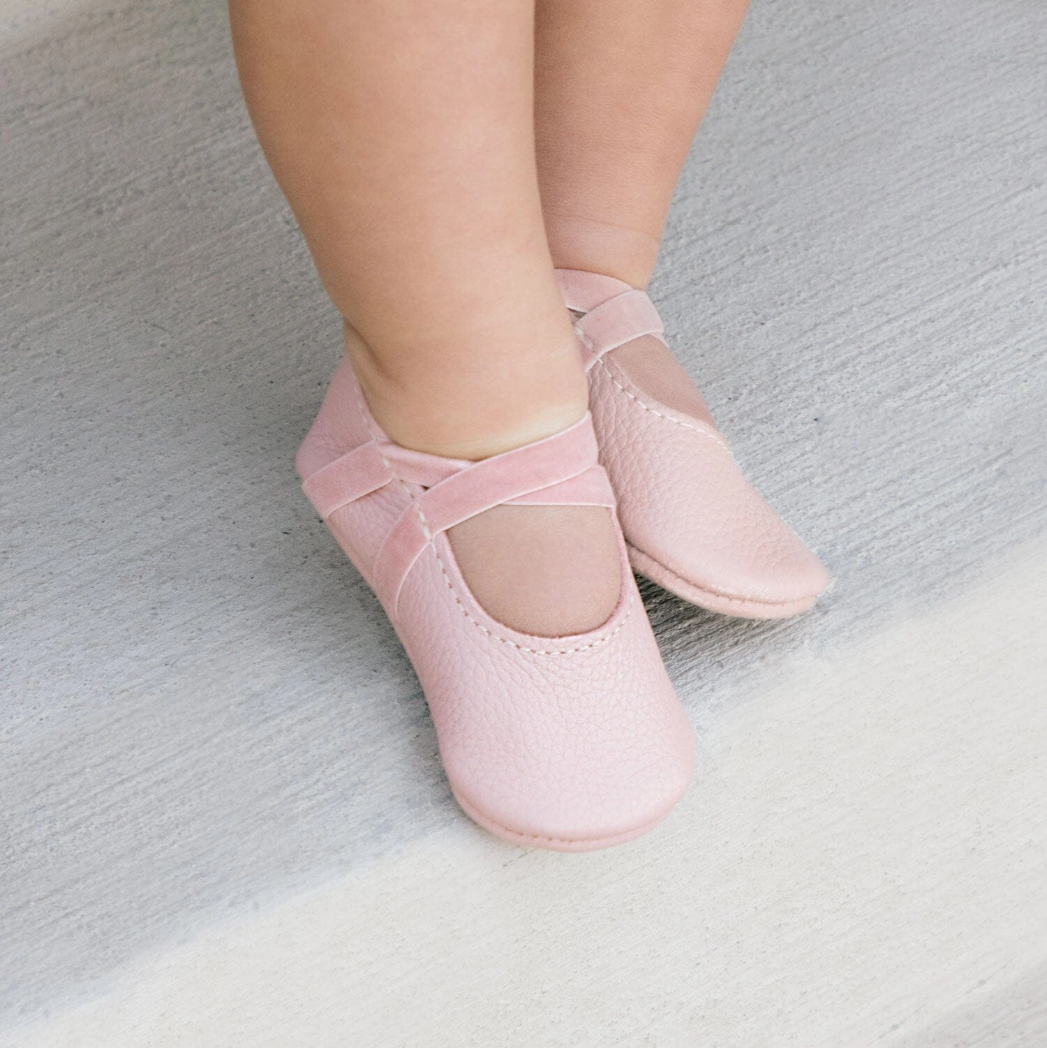 Blush Ballet Slipper Baby Shoe BreathableLiner
