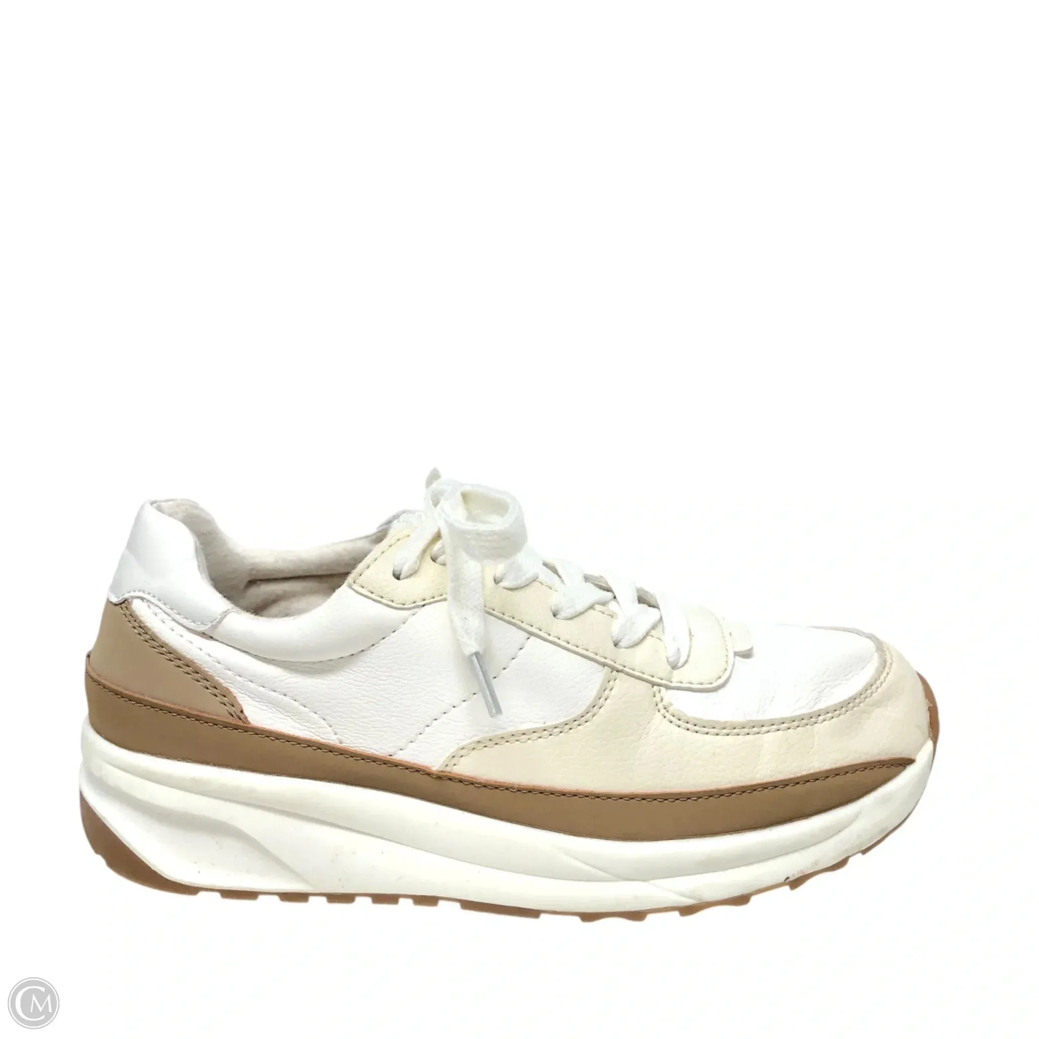 3D printed midsole Shoes Sneakers By Cushionaire In Cream, Size: 7.5