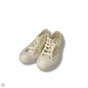 Pressure Dispersing Design Shoes Sneakers By Converse In Cream, Size: 6