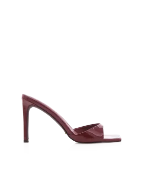 Shock Absorbing Midsole Flexible Arch Support ESMERALDA - DARK CHERRY PATENT