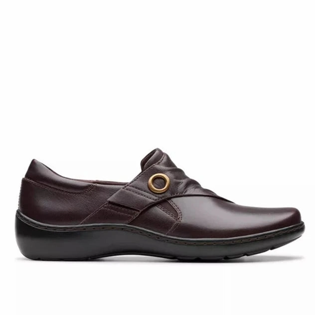 Clarks Women's Cora Aubrie Mary Jane - Dark Brown Quick Life Breathable Beach Walk