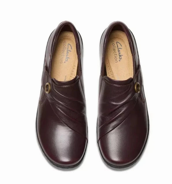 Responsive Cushion Fitness Lovers Foam Lining Standing Workers Clarks Women's Cora Aubrie Mary Jane - Dark Brown