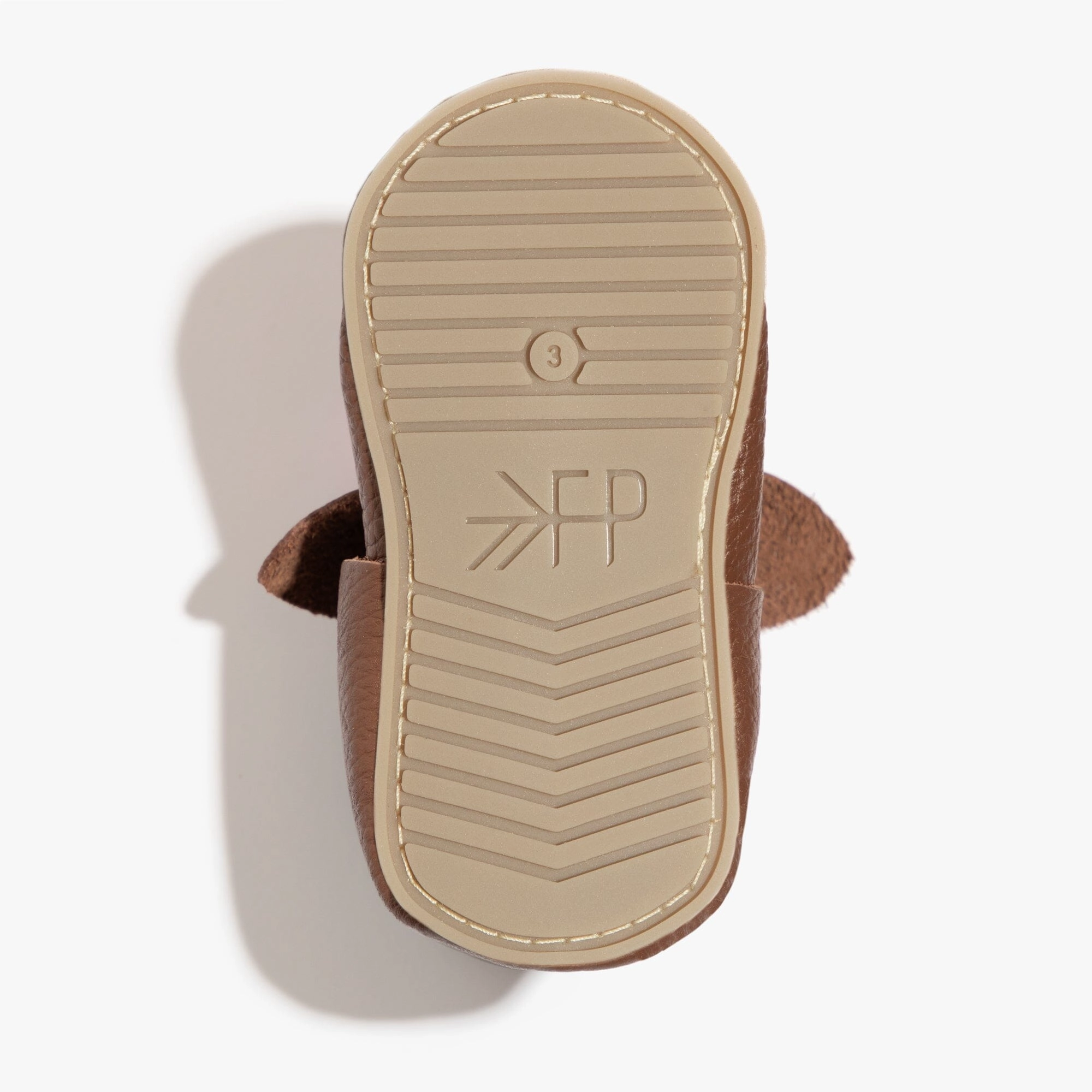 Hypoallergenic kids' stuff Sturdy Midsole Chestnut Knotted Bow Baby Shoe