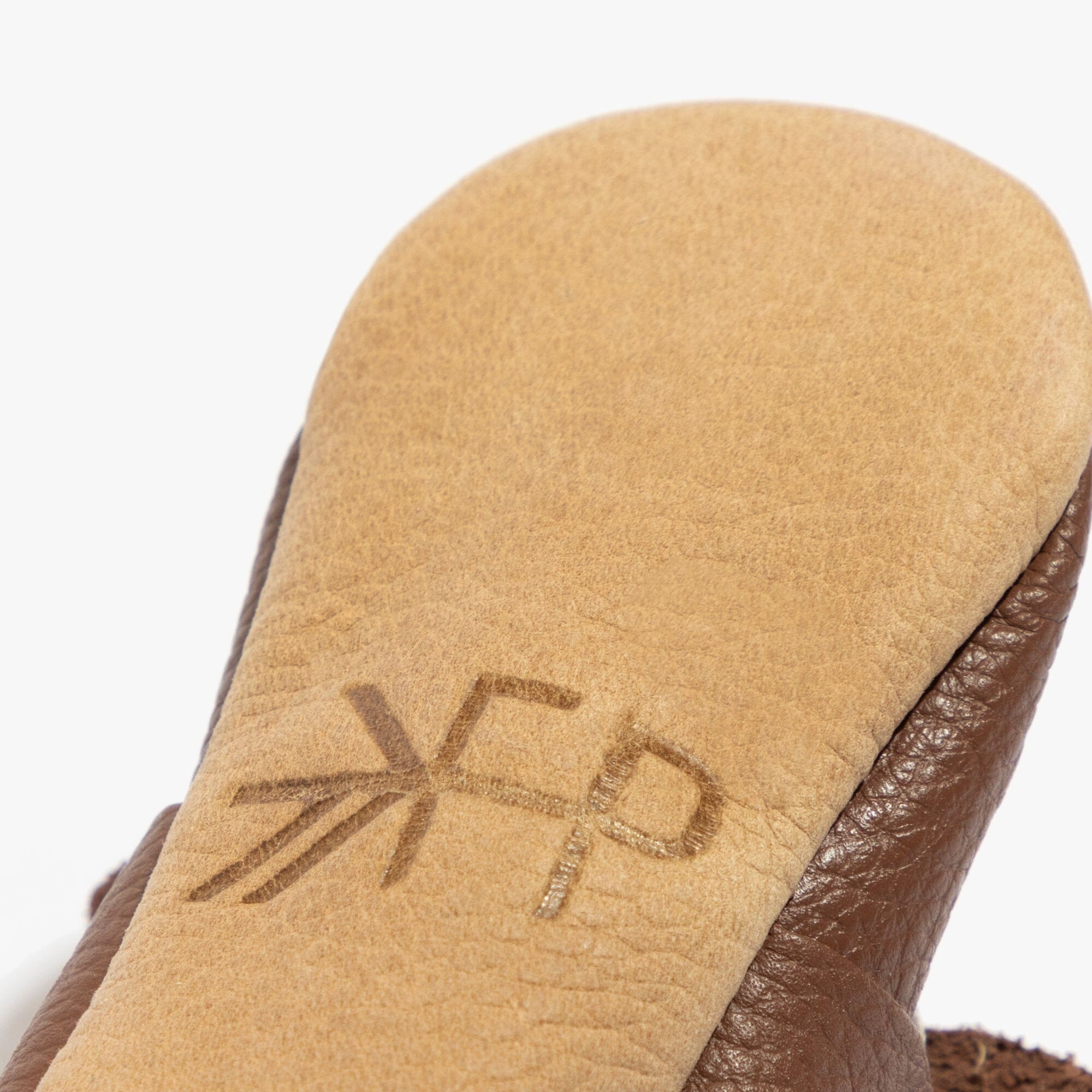 Chestnut Knotted Bow Baby Shoe EasyGripTab