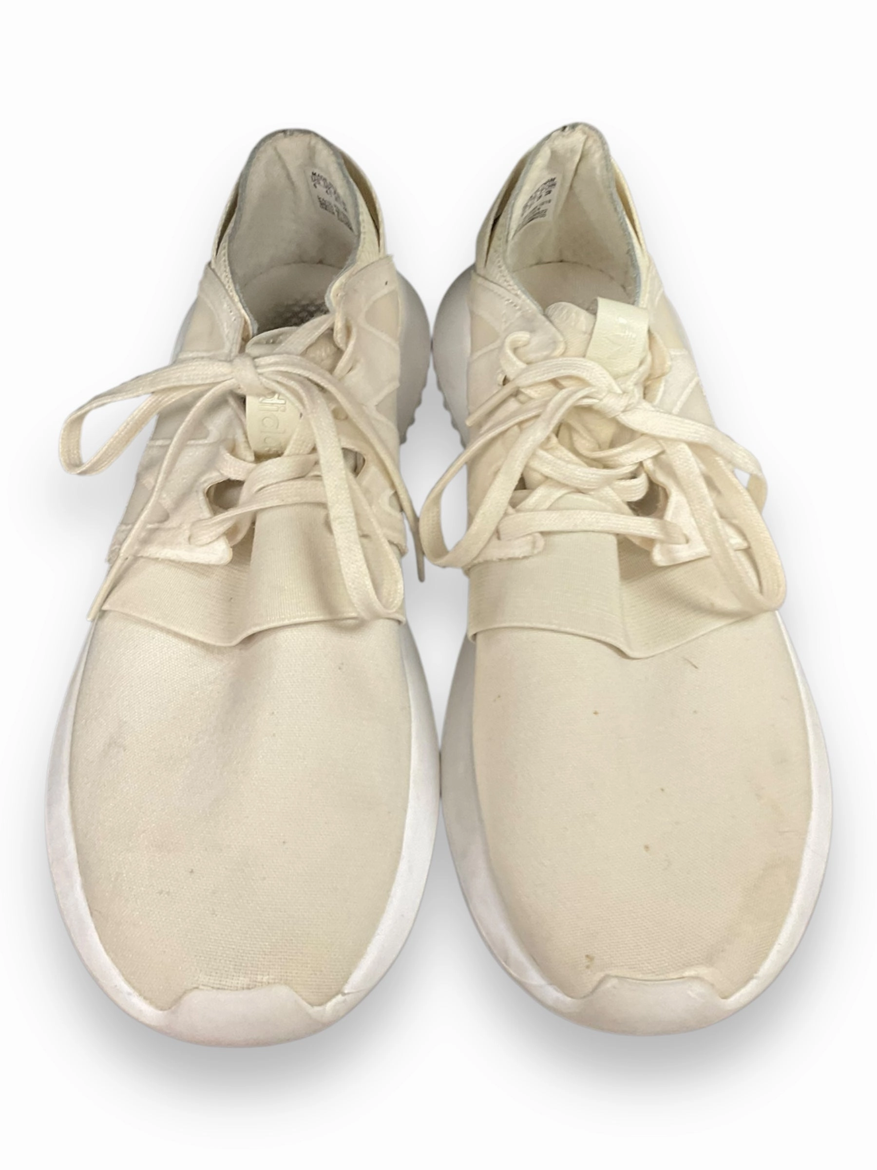 Low Top Design Laser Cut Ventilation Shoes Sneakers By Adidas In Ivory, Size: 6