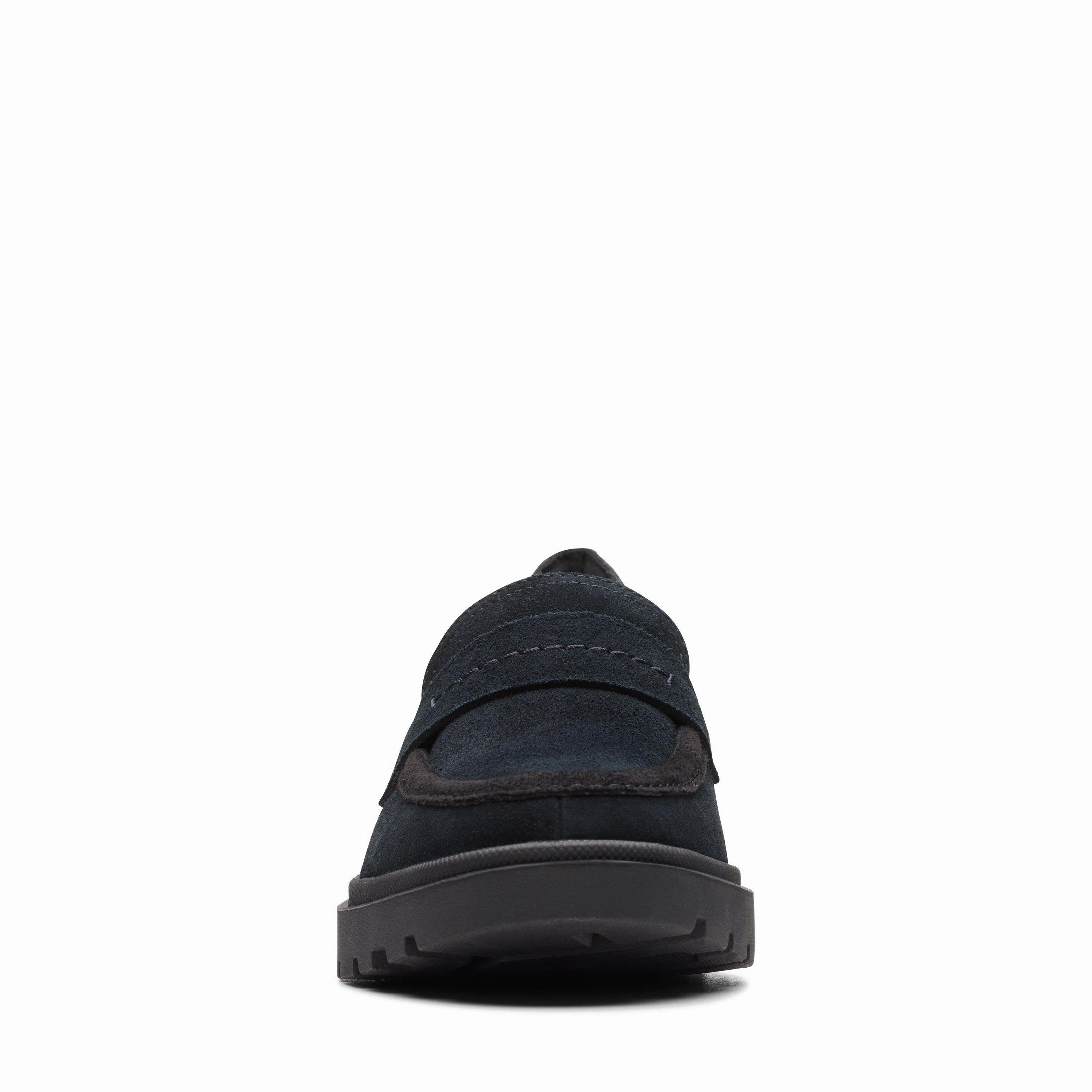 Clarks Women's Calla Ease Loafer - Black Suede All Day Comfort