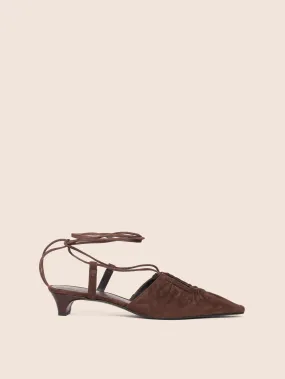 Soft Insole Rafael Brown Suede Pump