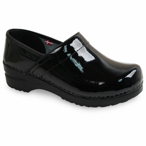 Non Toxic Materials Professional Women's Patent Clog - Black