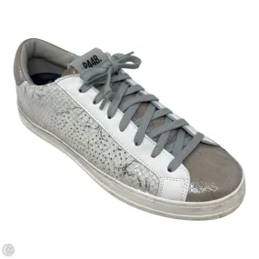 John Shoes Sneakers By P448 In Silver & White, Size: 8 (39) Quality
