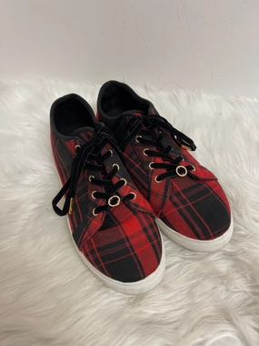 Shoes Sneakers By Comfort Casual In Black & Red, Size: 8 Balance Walk