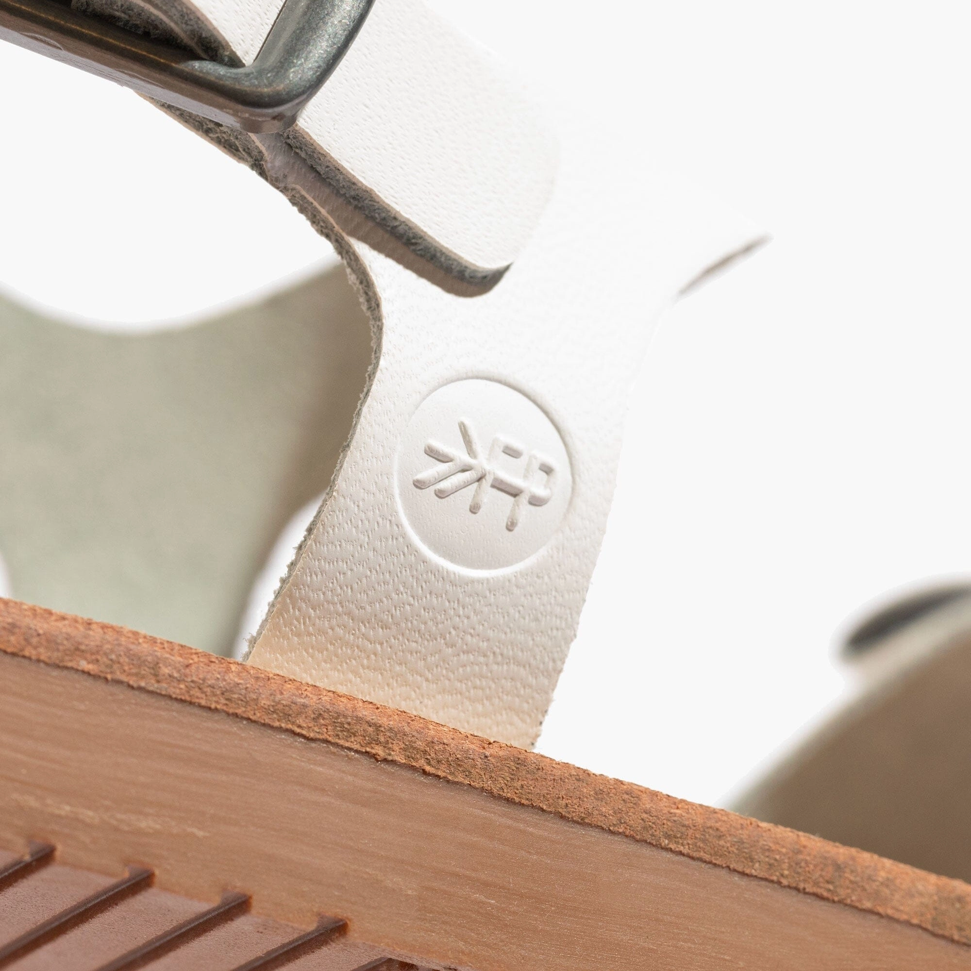 White Bayview II Sandal Rolling Motion Support