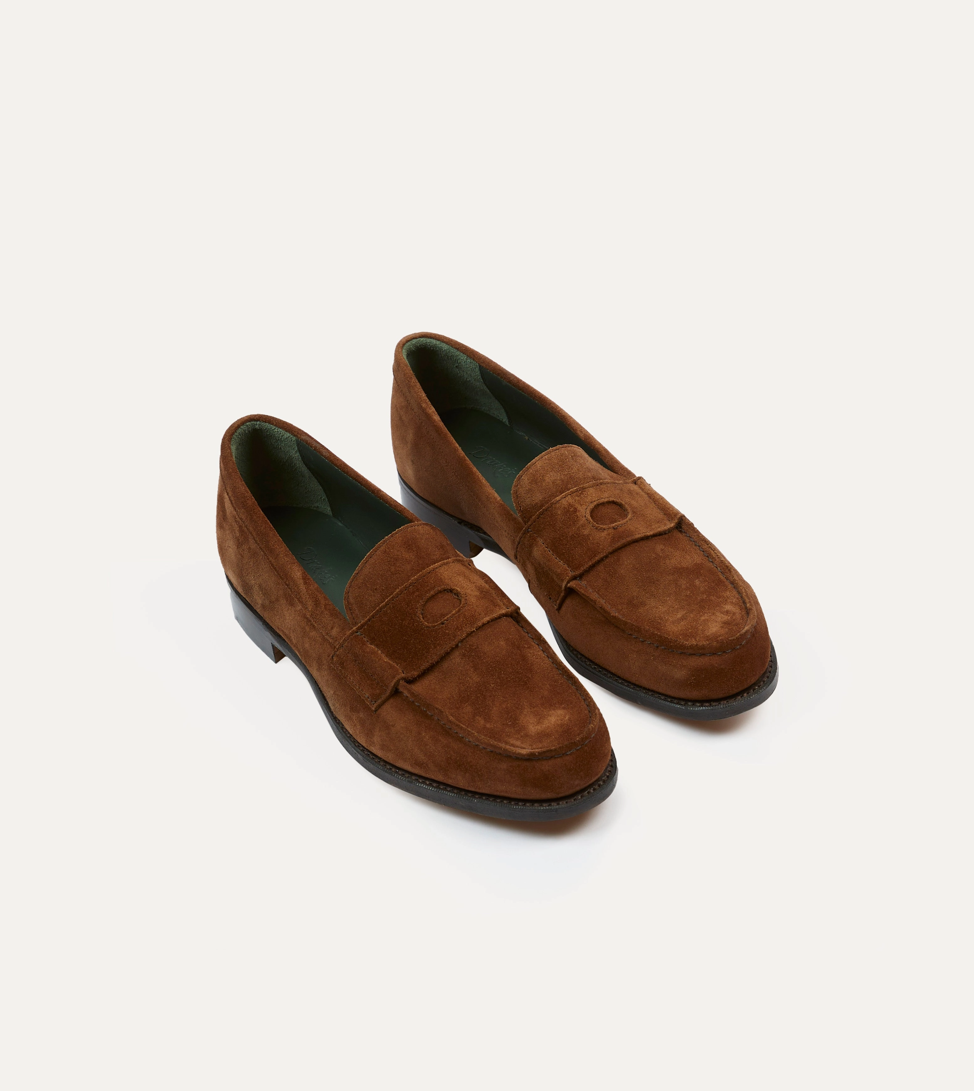 Snuff Suede Charles Mk II Goodyear Welted Penny Loafer Ground Hug
