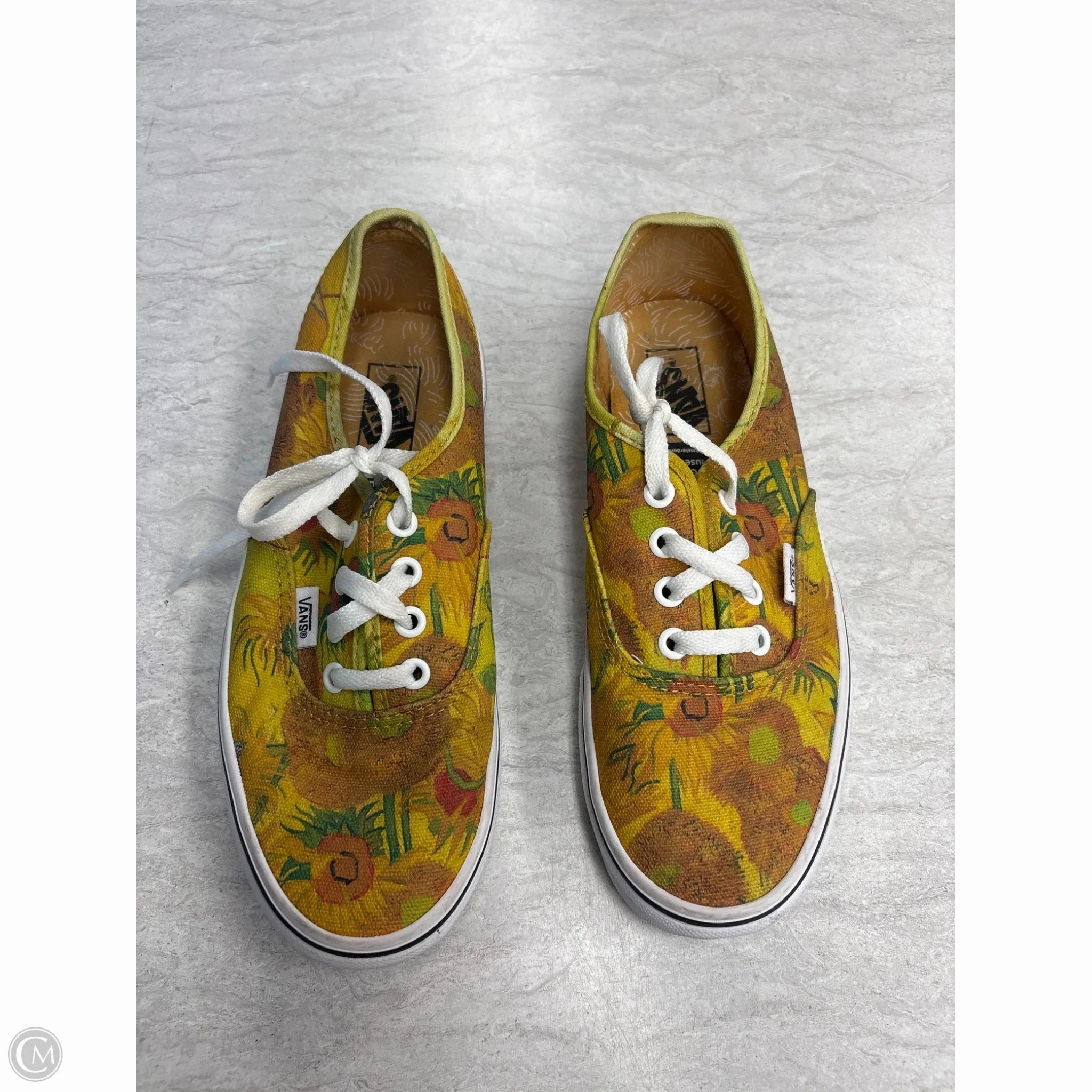 Shoes Sneakers By Vans In Yellow, Size: 7.5 Ventilation Ports Design