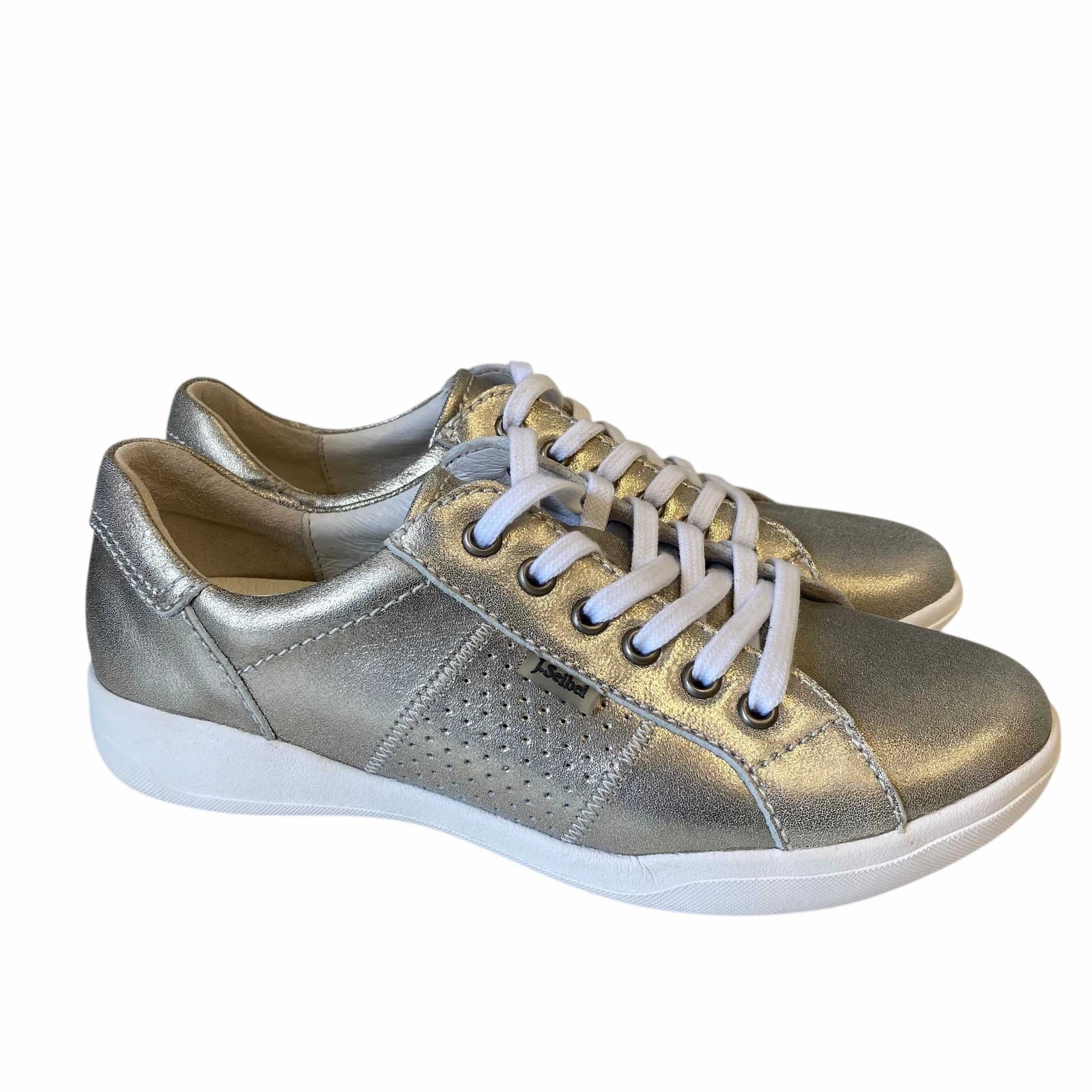 Reinforced toe High Traction Outsole Shoes Sneakers By Josef Seibel In Gold, Size:5.5