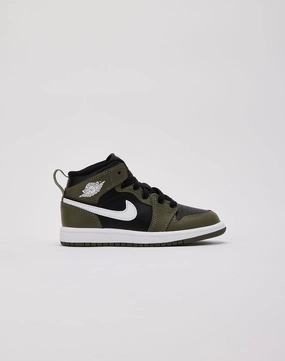 Water Resistant Canvas kids' shoes Jordan Air Jordan 1 Mid Pre-School