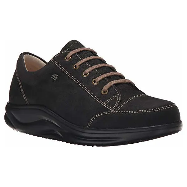 Finn Comfort Women's Ikebukuro Sneaker - Black Smart Brown