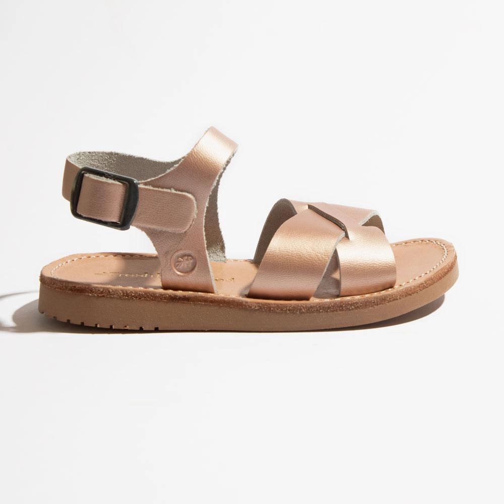All Day Wear Comfort Flexible Rose Gold Saybrook Sandal