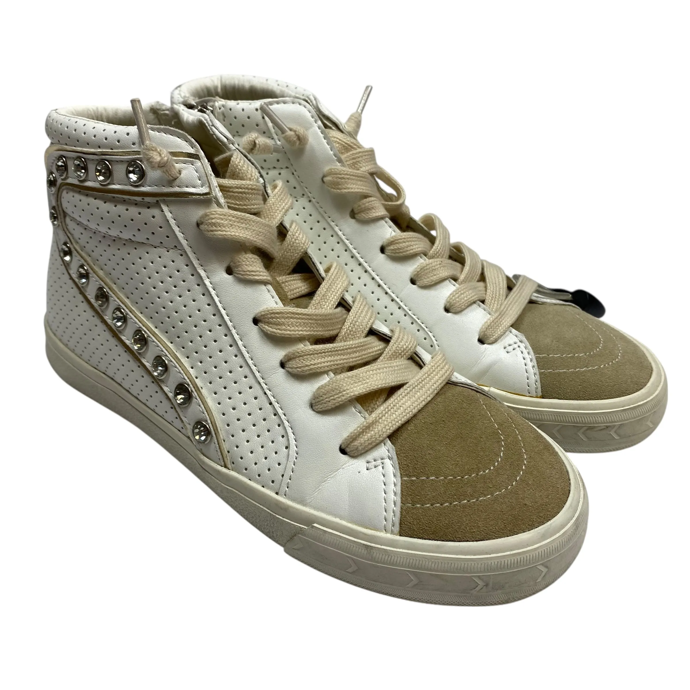 Shoes Sneakers By Vintage Havana In Cream, Size:8 Ventilation Channel Tech Pressure Dispersing Footbed