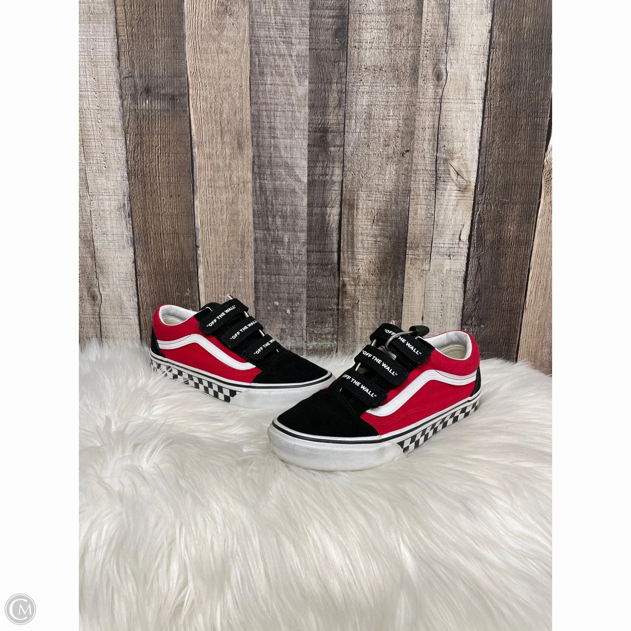 Shoes Sneakers By Vans In Black & Red, Size: 8.5 Aerodynamic Shaping Hydrophobic Upper Material