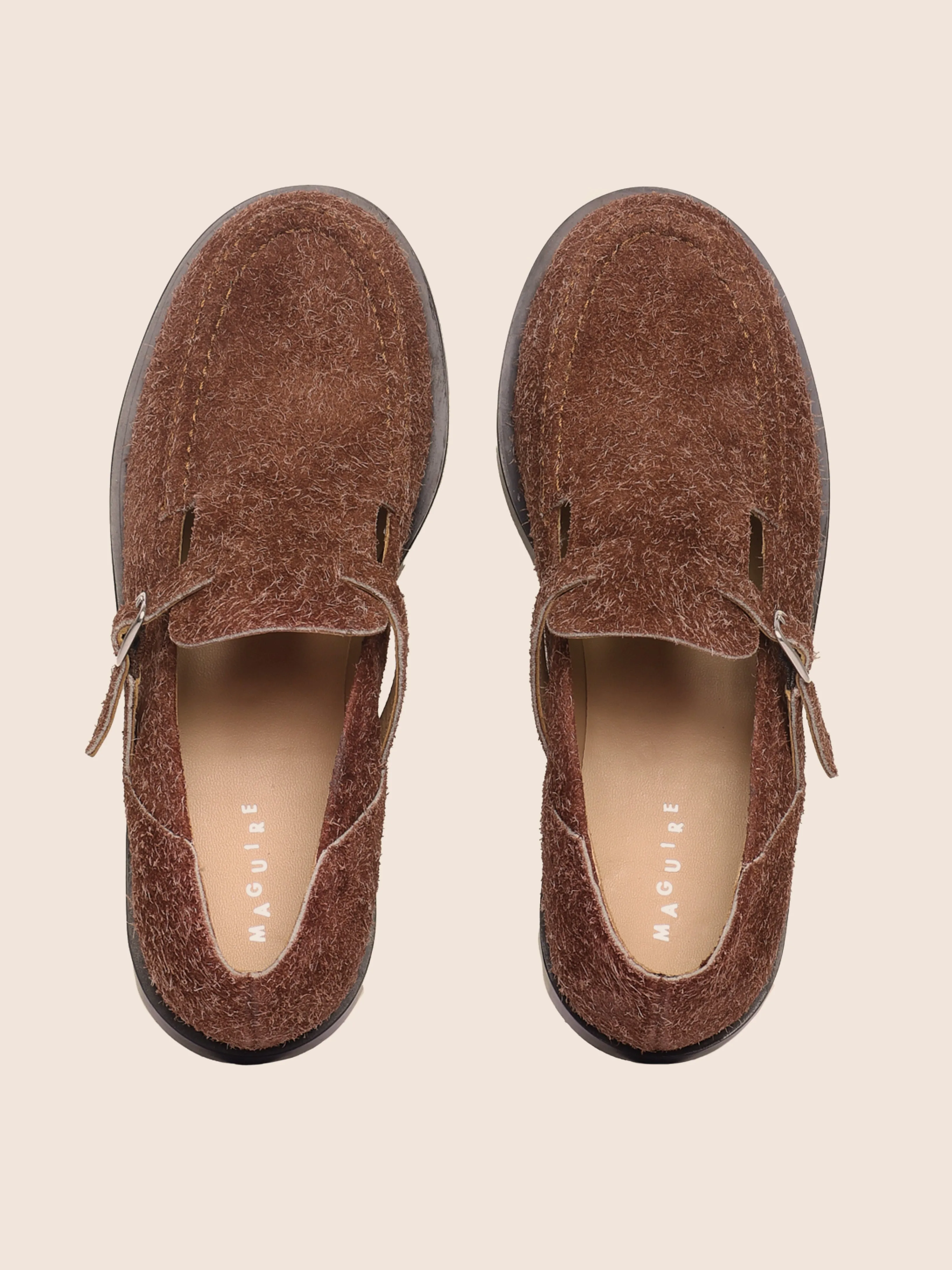 Zafra Brown Flat Comfortable fit Park Game