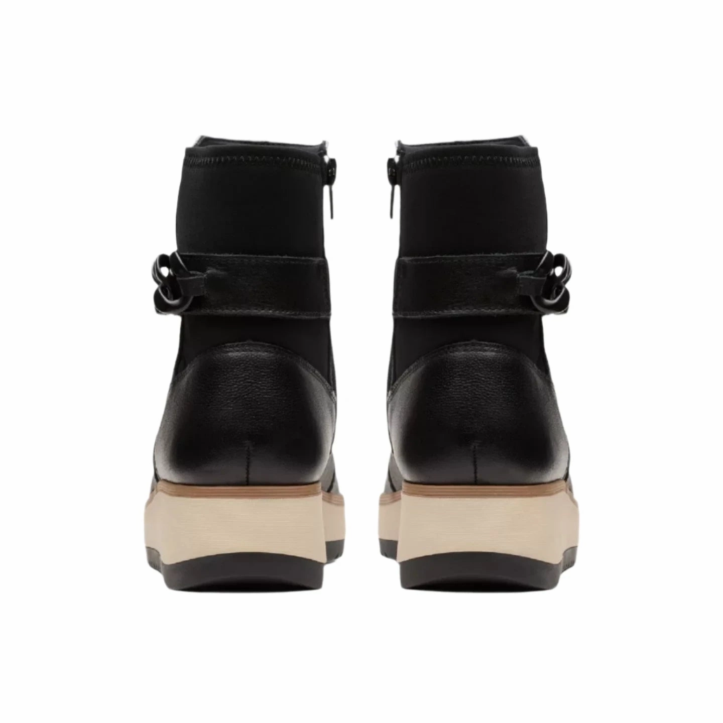 Anti Slip Outsole Comfort Strap Clarks Women's Zylah Rose Boot - Black