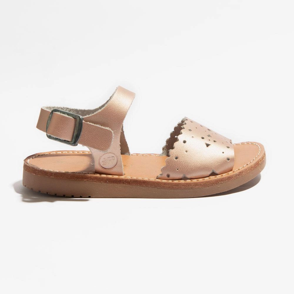 Breathable Upper Soft Collar Lining Rose Gold Laguna Sandal