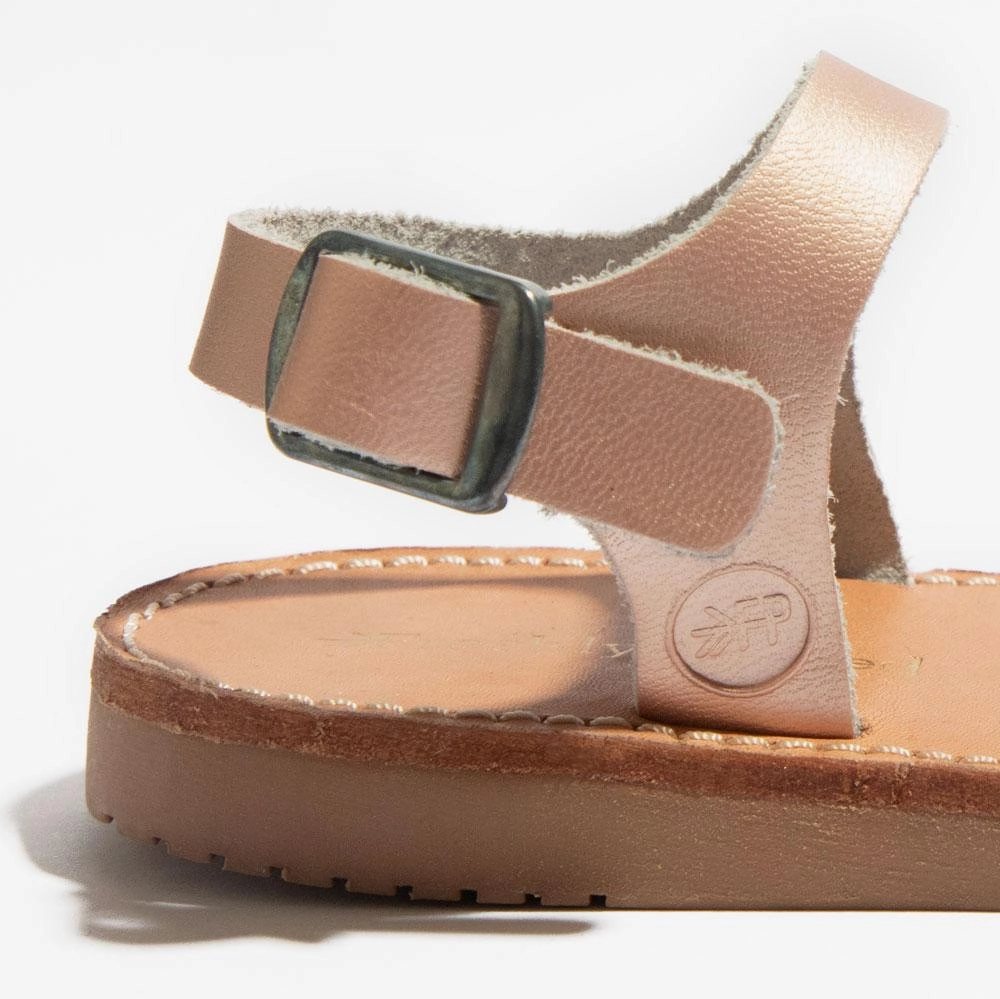 Rose Gold Laguna Sandal zipper