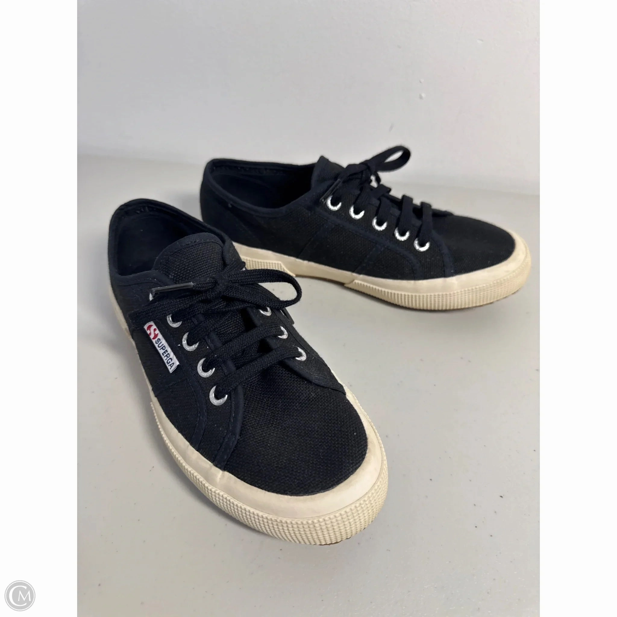 Shoes Sneakers By Superga In Black, Size: 6.5 ComfortableInsole Foot Arch Support