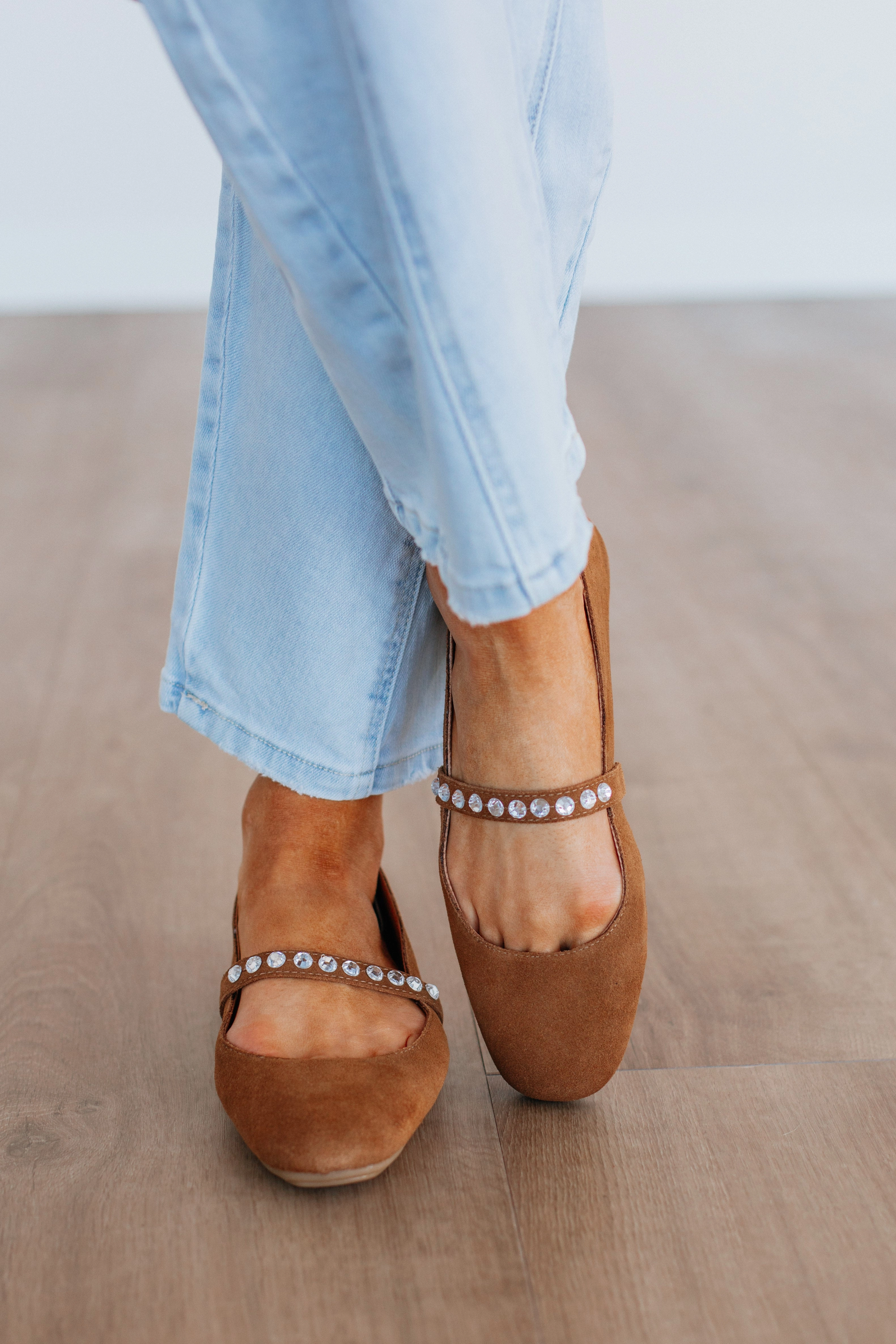 New York Setting Things Straight Ballet Flats - Mocha