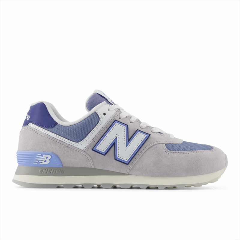 New Balance Men's 574 Reliable Iconic Sneaker - Pearl Grey Torsional Stability System Ergonomic Shape