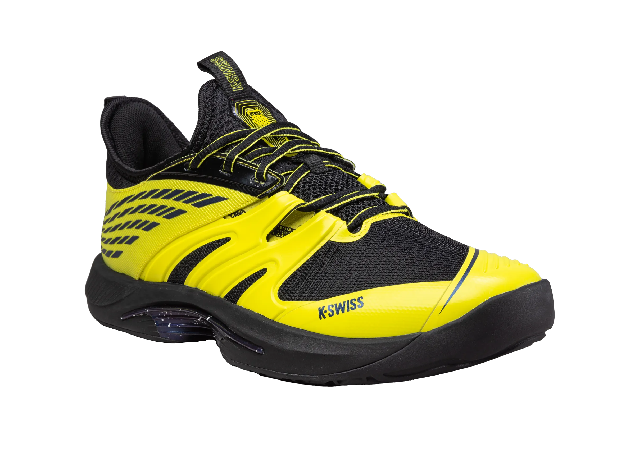 07392-087-M | SPEEDTRAC | BLACK/TENNIS YELLOW Padded Tongue
