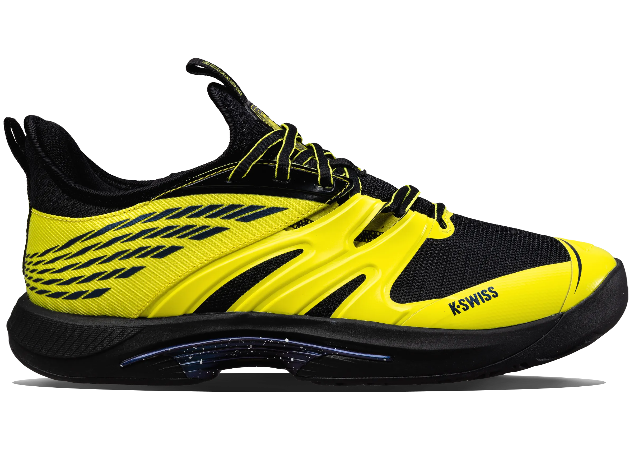 07392-087-M | SPEEDTRAC | BLACK/TENNIS YELLOW Canvas Cool Leather Touch