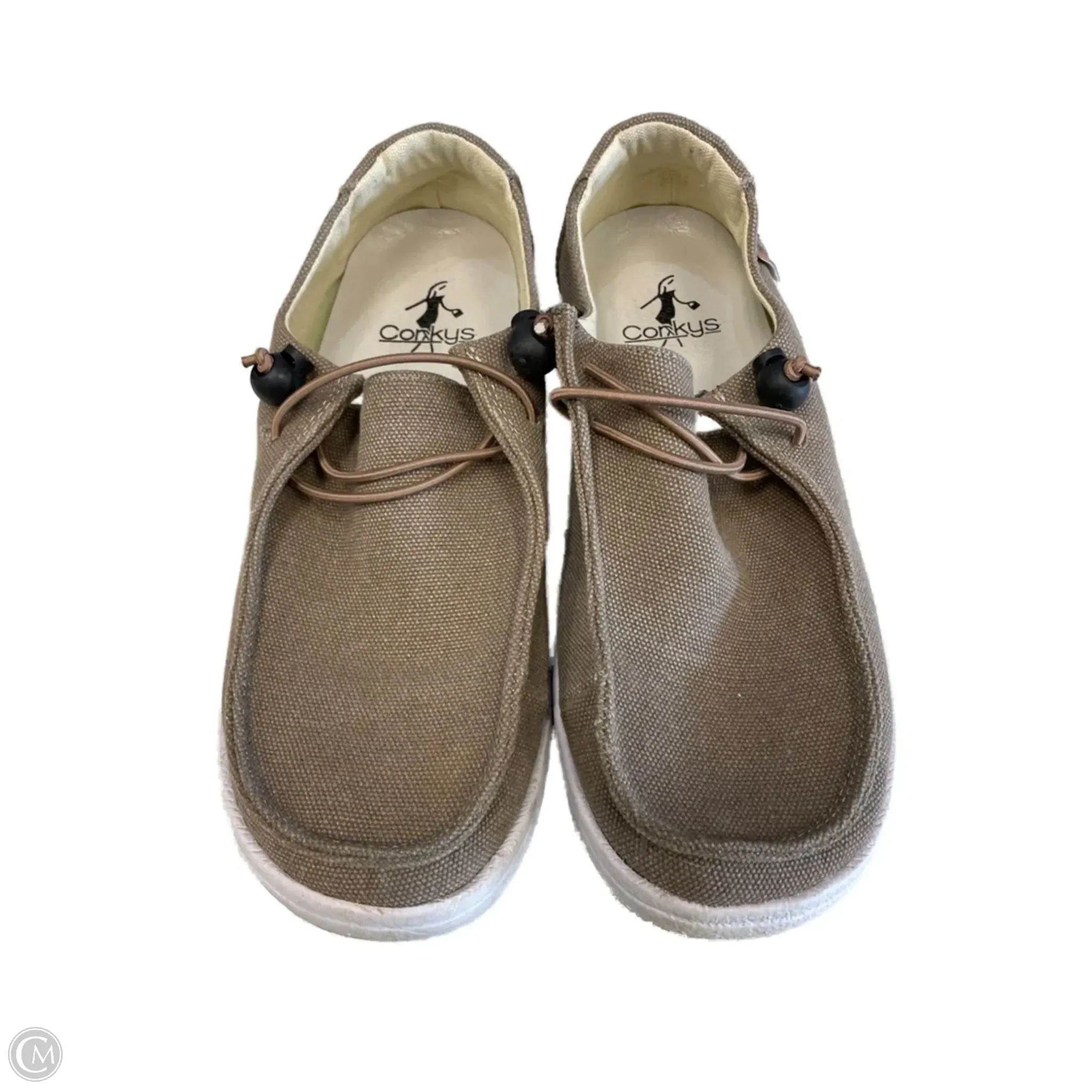 Sporty Style Breathable Airflow Design Shoes Sneakers By Corkys In Brown, Size: 7