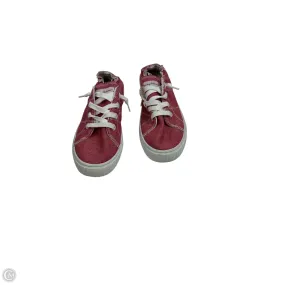 Lace Free Fastenings Shoes Sneakers By Clothes Mentor In Red & White, Size: 8.5