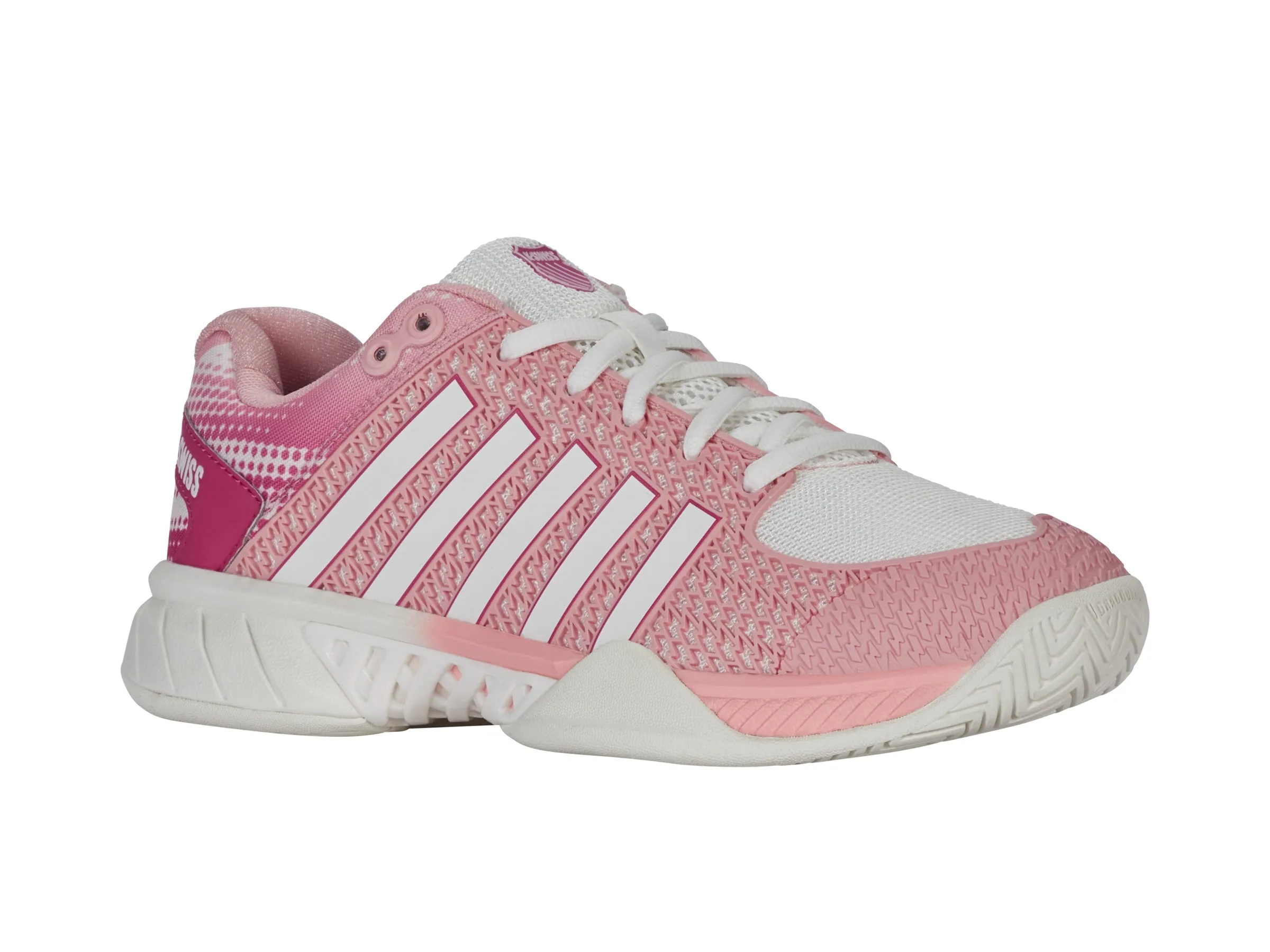 96563-661-M | EXPRESS LIGHT PICKLEBALL | RASPBERRY SORBET/CLOUD DANCER Adjustable Lace Closure Comfort Ankle