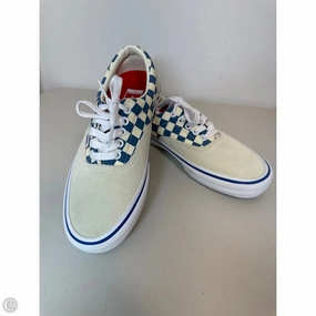 Light Motion Shoes Sneakers By Vans In Blue & Cream, Size: 9