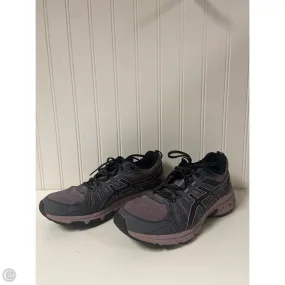 Walking   Friendly Pull On Design Shoes Sneakers By Asics In Grey & Pink, Size: 8.5