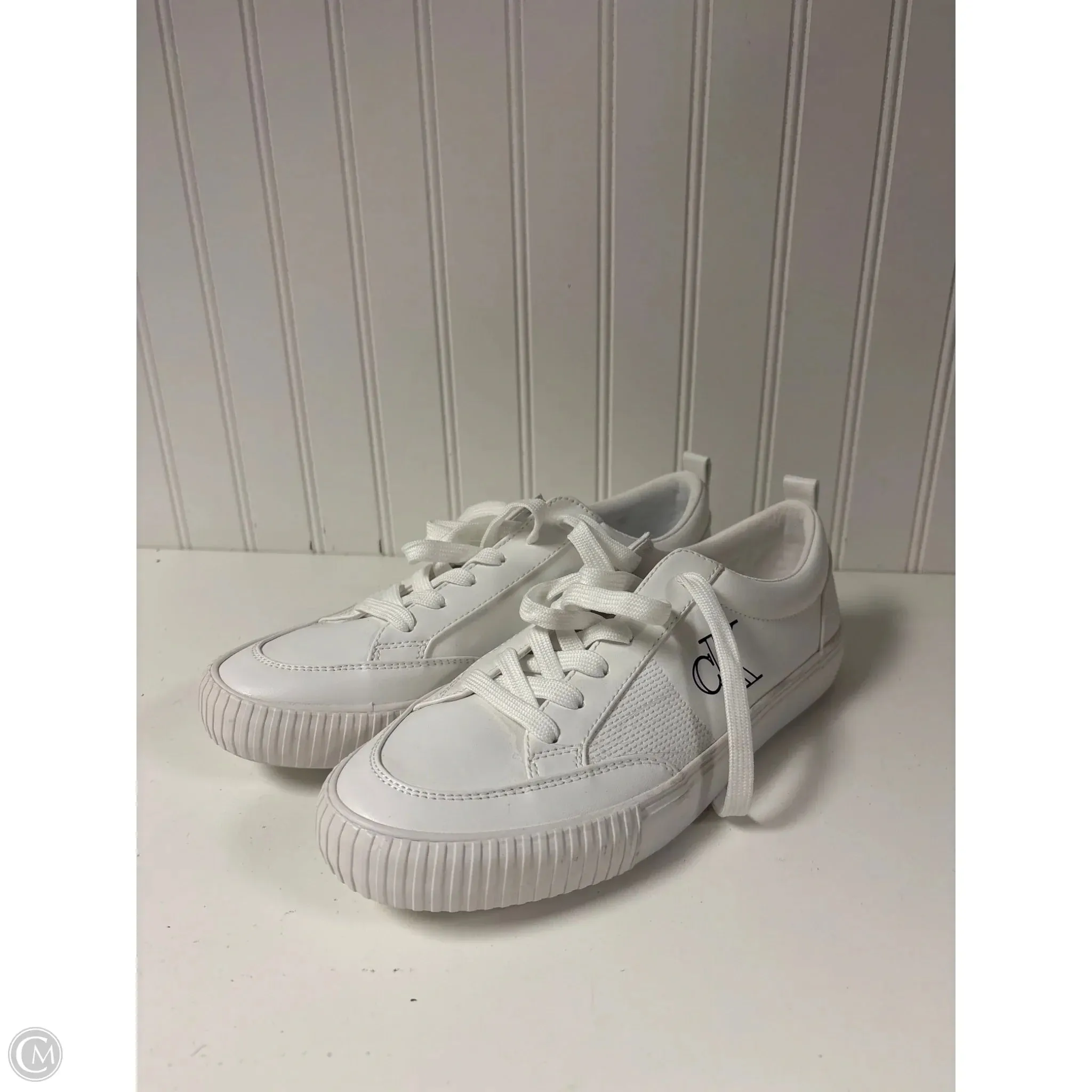 Shoes Sneakers By Calvin Klein In White, Size: 10 Fit Ready
