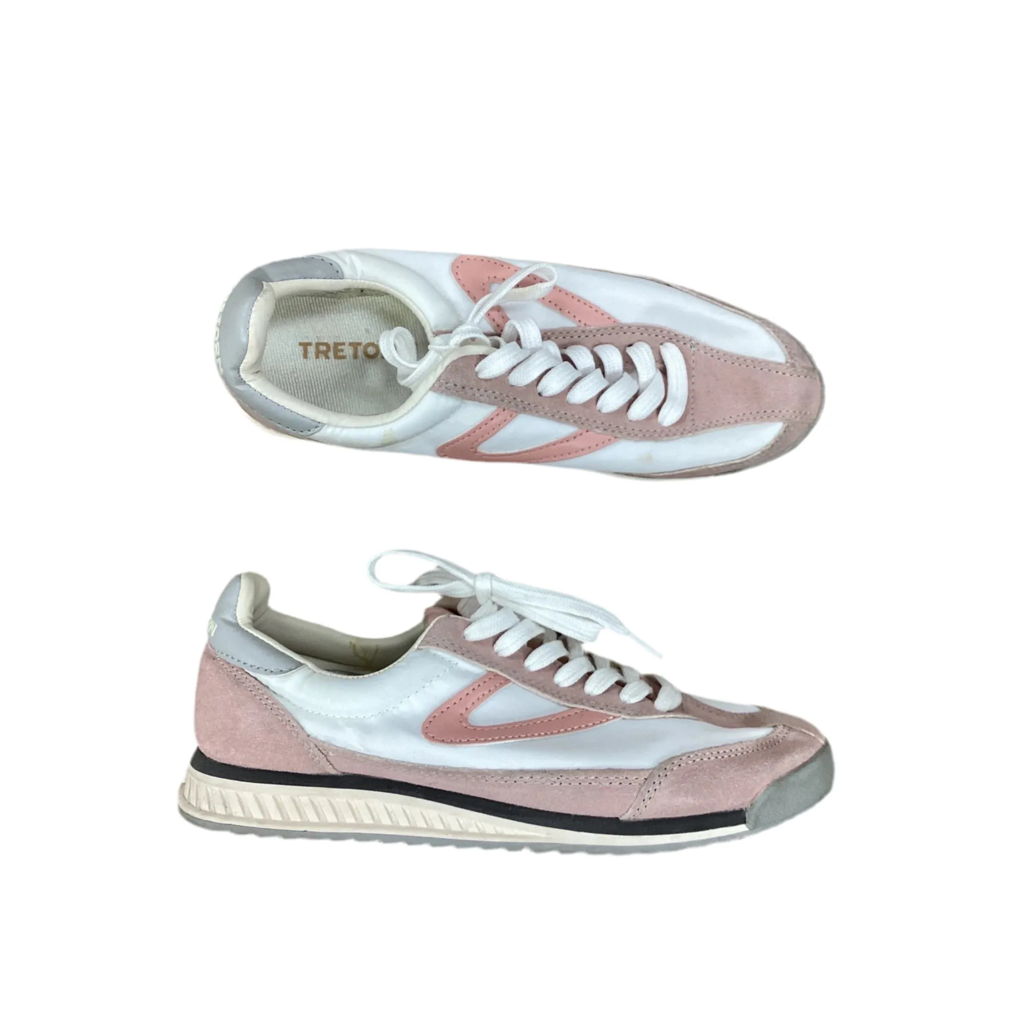 Casual Elegance Shock-absorbent flexibility Shoes Sneakers By Clothes Mentor In Pink & White, Size: 7