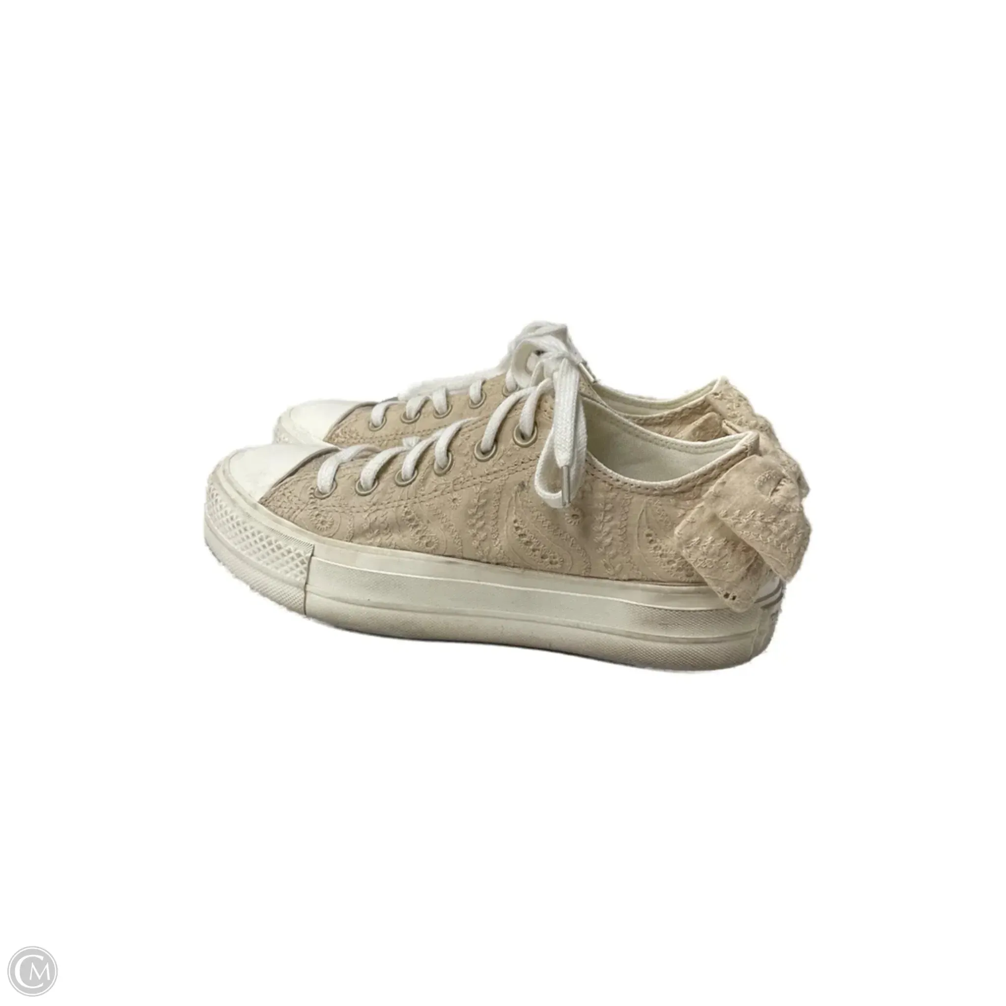 Shoes Sneakers By Converse In Beige, Size: 8 Pressure Dispersion Slip   Resistant