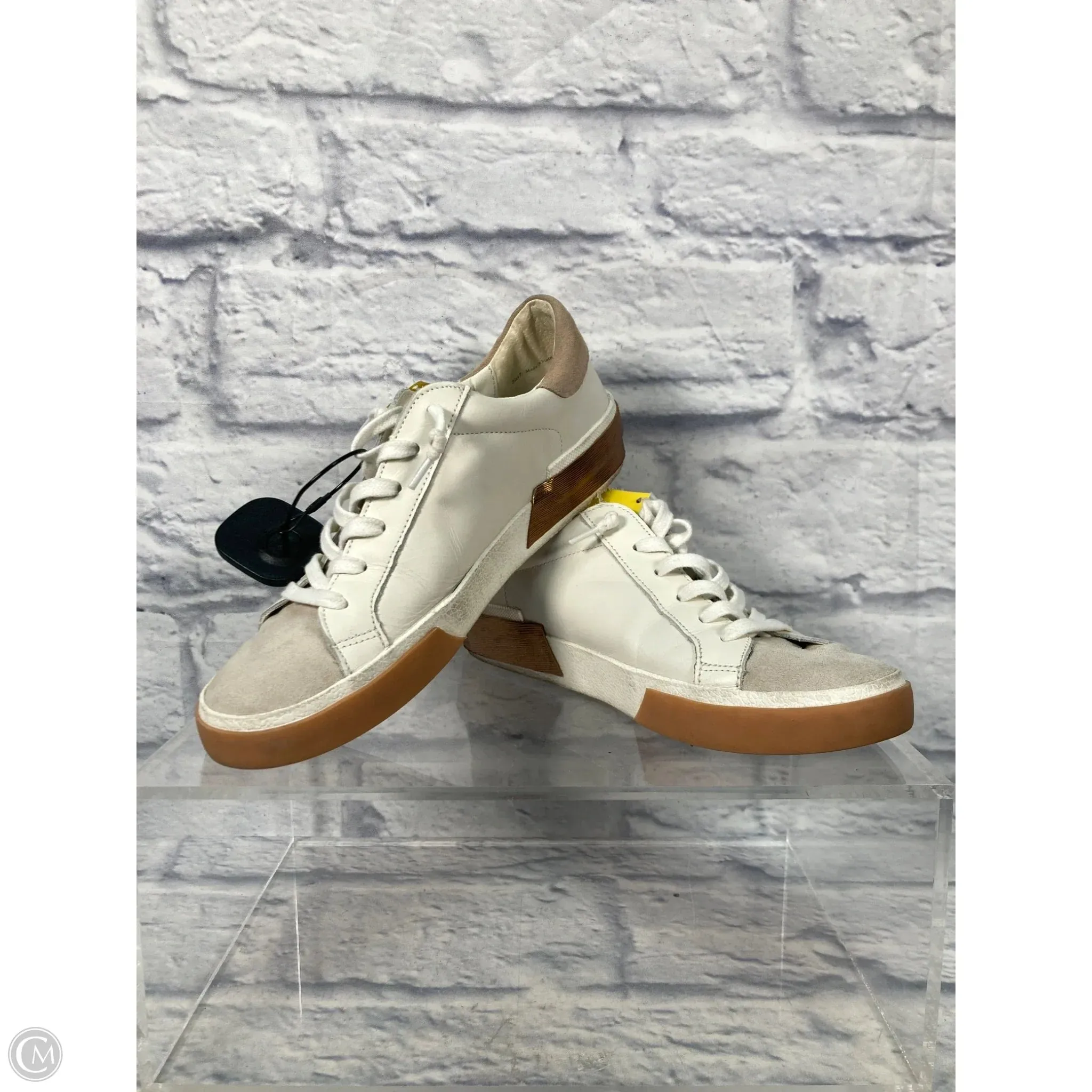 Shoes Sneakers By Dolce Vita In Cream & Grey, Size: 7 Sneaker Quality Memory Foam Padding