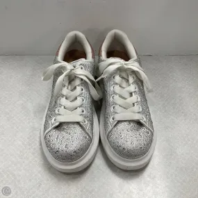 Shoes Sneakers By Inc In Silver & White, Size: 8.5 Breath Points Odor Control Fabric