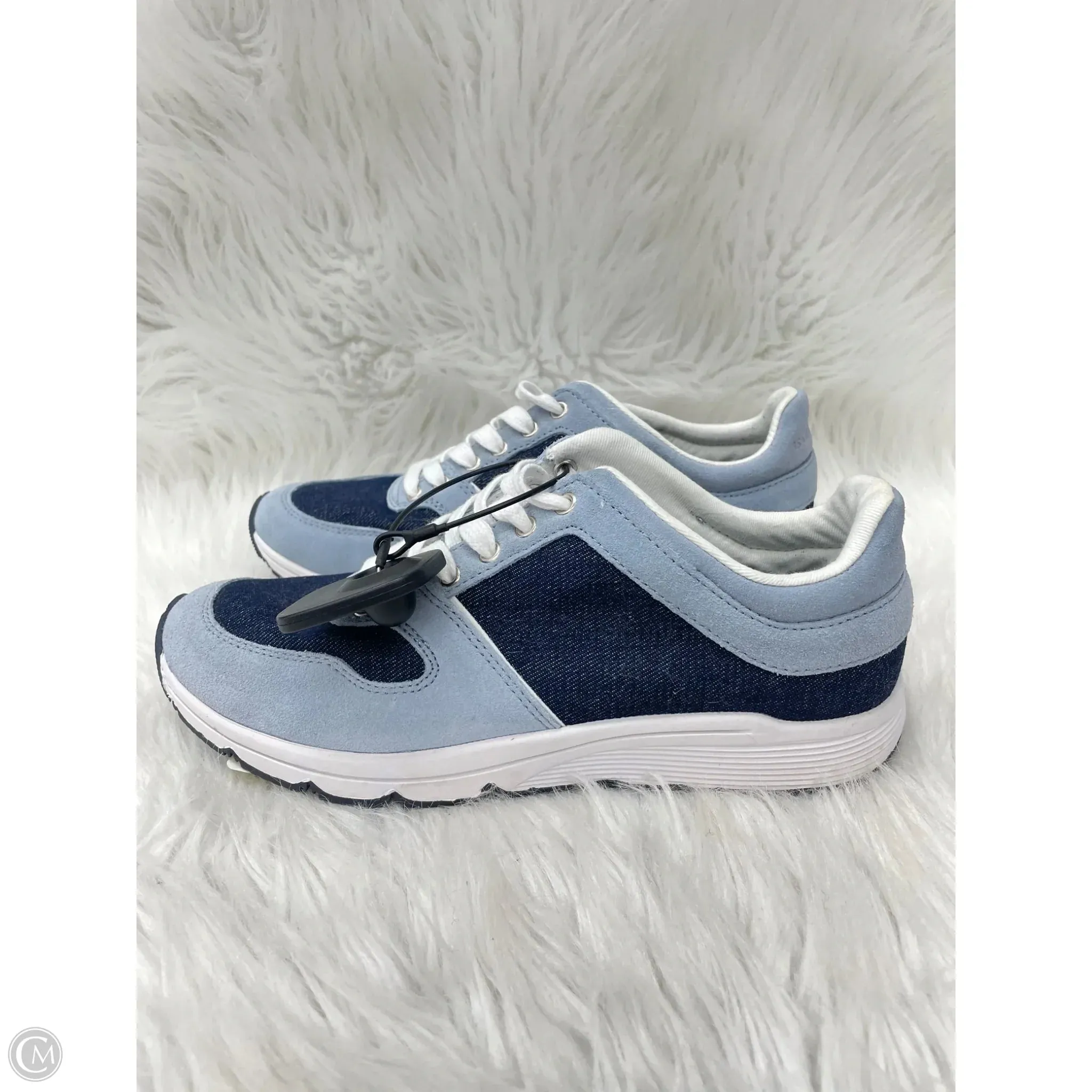 Hyperelastic Response Shoes Sneakers By Isaac Mizrahi Live Qvc In Blue Denim, Size: 7
