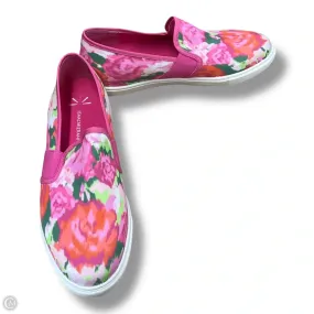 Training Run Anti Microbial Treatment Shoes Sneakers By Isaac Mizrahi Live Qvc In Floral Print, Size: 9