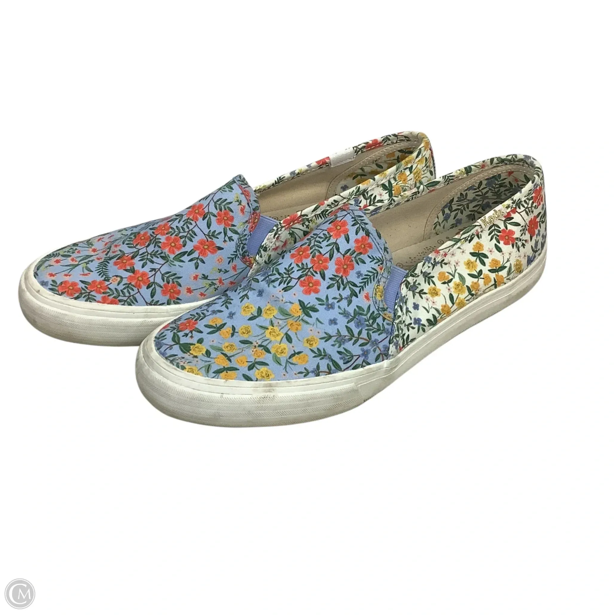Flexible TPU Shank Lightweight Chassis Shoes Sneakers By Keds In Floral Print, Size: 8.5