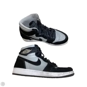 Mid Cut Shoes Sneakers By Nike In Black & Grey, Size: 10